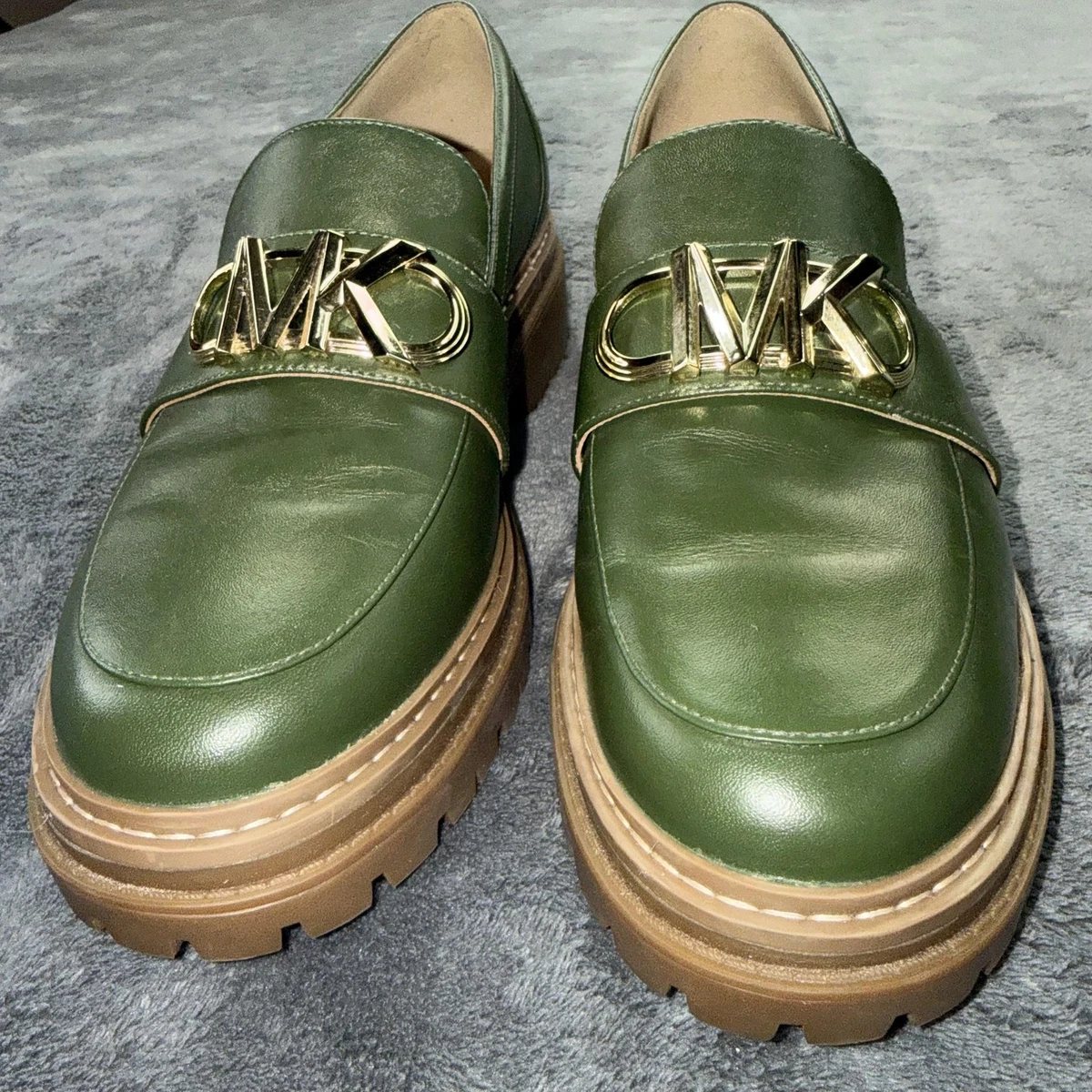 Michael Kors Green, White, and Black Loafers MICHAEL Michael Kors Loafers and moccasins for Women  main image 4