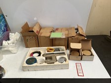 HUGE Badge a Minit lot Hand Press 100  s Pins Buttons Supplys Cases