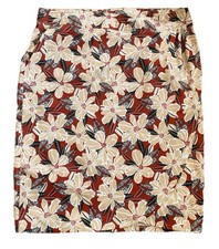Ripskirt Hawaiian Wrap Skirt Size XL Terra Cotta Garde Floral Tropical Coastal