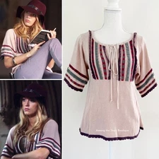 Extremely Rare Boho Chic Knit Top ASO Serena van der Woodsen in Gossip Girl