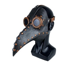 Plague Doctor Bird Mask Long Nose Beak Cosplay Steampunk Halloween Costume Pr...