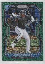 2021 Panini Prizm Tier II Green Donut Circle Prizm Jesus Sanchez #148 b4d
