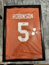 Bijan Robinson Signed Jersey (Beckett)   Custom jersey with everything sewn on