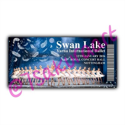 Schwanensee Ballett Souvenir Tickets, Varna Internationales Ballett Theater Geschenk
