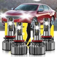 For Chevrolet Impala 2016-2016 Front LED Headlight Kit High Low Beam Bulb 6500K