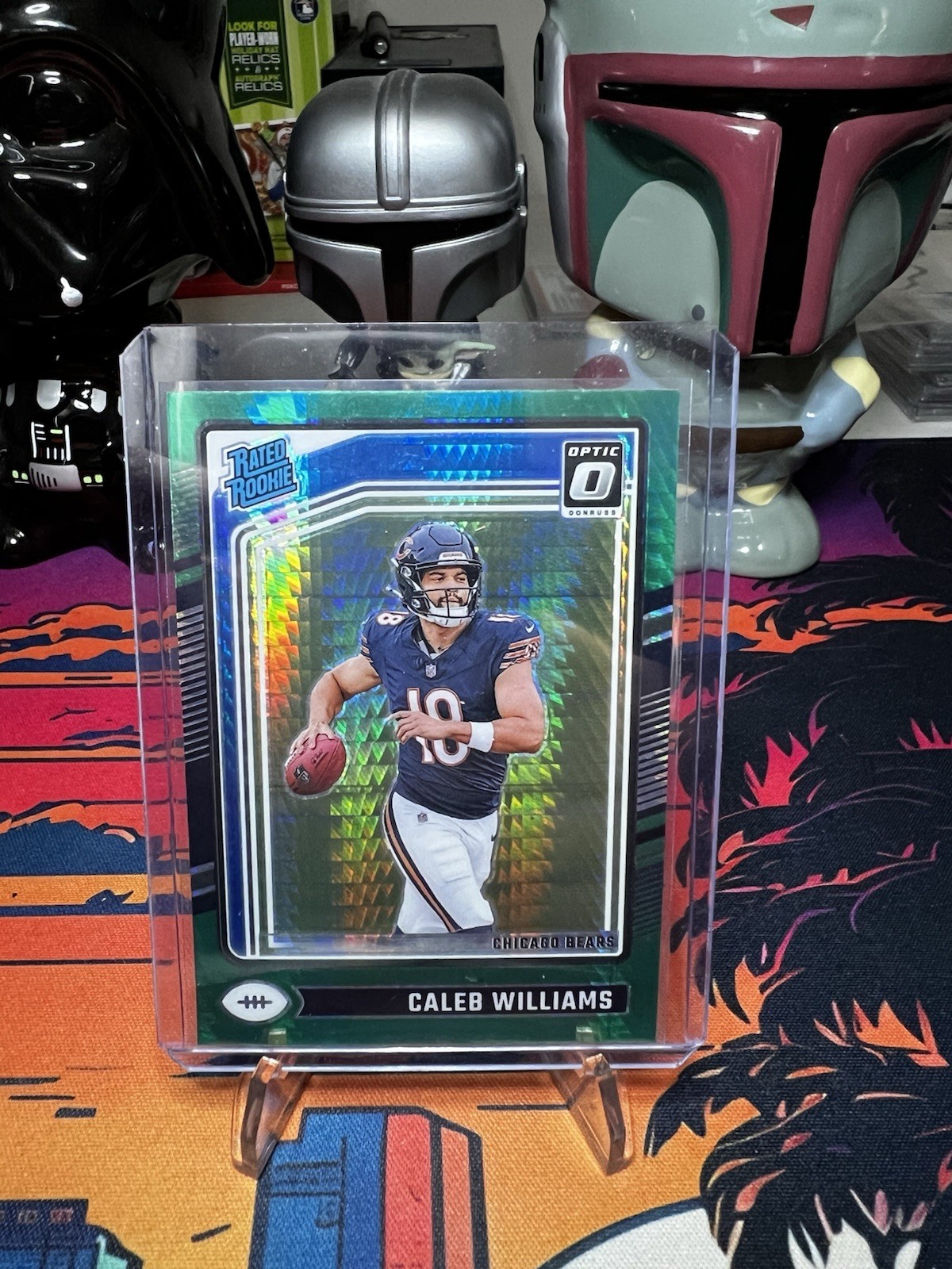 2024 Donruss Optic Caleb Williams Green Hyper Rated Rookie #201 Bears