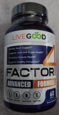 Factor 4 Advanced Formula Fish Oil Turmeric CoQ10 Garlic Anti-Inflammatory 60ct