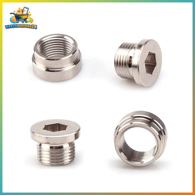 Sauerstoffsensor Nut Bung O2 Lambdasonde Eliminator M18x1,5 Silber 4Pcs