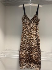 Dolce Gabbana leopard print dress, size 42,