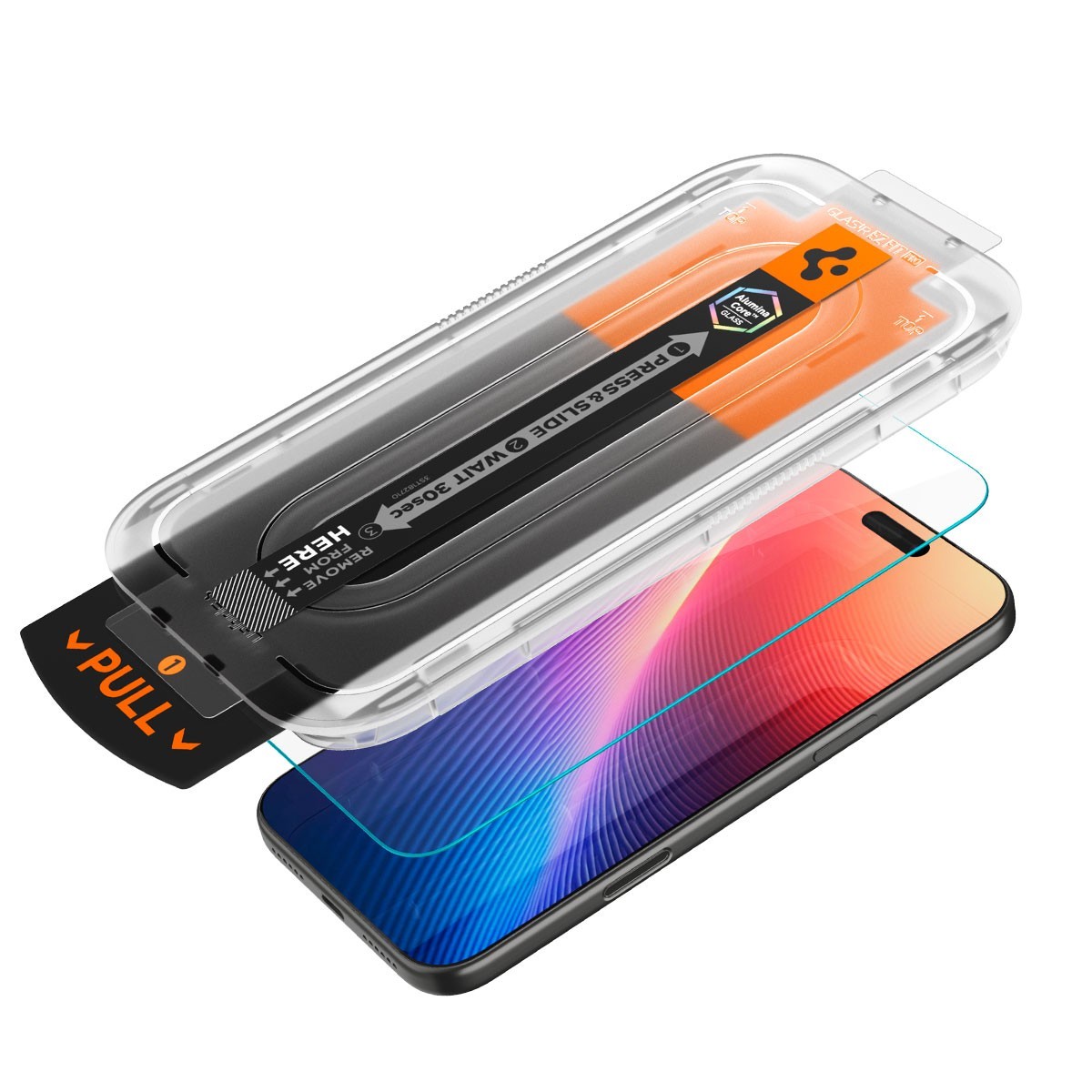 For iPhone 18 17 16 Pro Max Air Screen Protector SPIGEN EZ Pro Glass Cover 2PCS — image 3