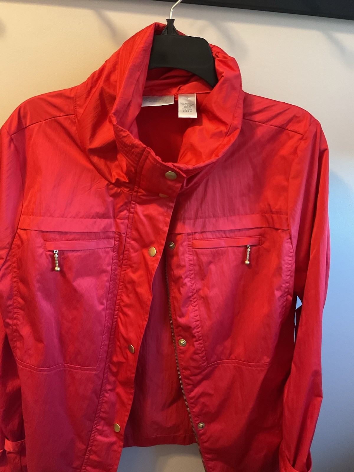 Talbots Red Windbreaker Jacket - image 1