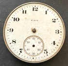 Antique 1921 Elgin Grade 303 Pocket Watch Movement Parts/Repair 12s 7j USA