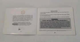 T2: Terminator 2 Judgment Day - Nintendo Nes Authentic - Manual Only!