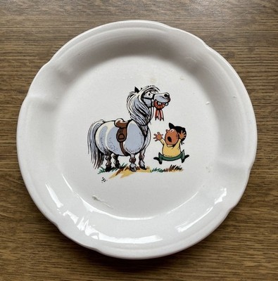 VINTAGE SAMMLERSTÜCK KERAMIK THELWELL ASCHENBECHER / SCHMUCKSCHALE 70er Jahre
