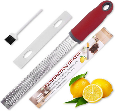 Stainless Steel Lemon Zester Grater Microplane Cheese Citrus Kitchen Tool