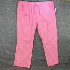 KOI Lite 721 Peace Scrub Pants Womens 3X Regular More Pink Medical Nursing