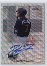 2019 Leaf Metal Draft 1990 Throwback Silver Wave 13/30 Tyler Freeman Auto 2d9