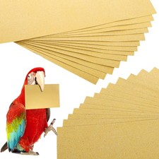 50 Pieces Gravel Liner Paper for Bird Cage, 11 x 17 inch Birdcage Liner Pet B...