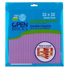 Open Bricks Baseplate 32x32 lavender 1