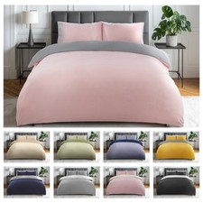 Image of Duvet Set Reversible Soft Quilt Cover with Pillow Cases - Lyla