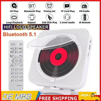 Tragbarer CD-Player Micro USB Betrieb Bluetooth Musik Player MP3-AUX-Wiedergabe