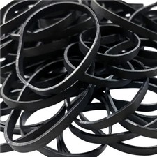 Tactical Rubber Bands Size 64 3 1/2" x 1/4" , 100 Pcs Black Wide Thick Larg...