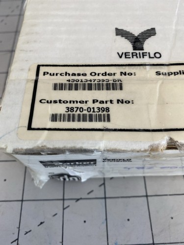 Parker 944AOPLPNOSFSFF Veriflo Diaphragm Valve PN: 48200029 3870-01398 - Picture 2 of 6