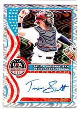2025 Panini Stars and Stripes Teagan Scott 16U/ 17U Swirl Auto #NTS-TS Sn 35/75