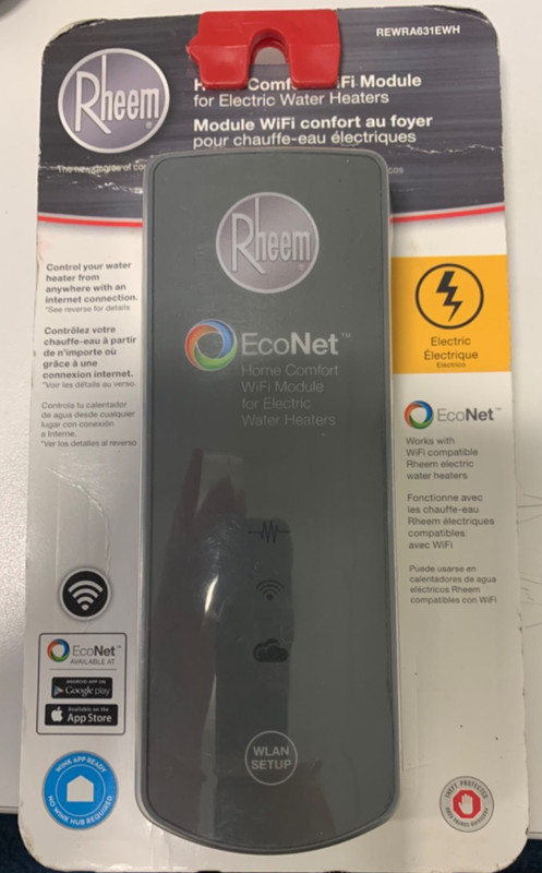 Rheem Home Comfort WiFi Module for Electric Water Heaters  REWRA631EWH