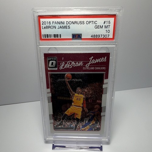 Panini Donruss Optic 2016 LeBron James #15 Cavaliers PSA 10 Gem Mint Kobe!