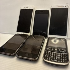 Lot of 6 Smart Phones For Parts or Repair - Apple iPhone Samsung LG Android