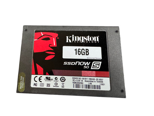 Kingston SSD 2,5" 16GB SATA II Interne Solid State Drive SS050S2/16G