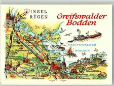 38135664 - 2201 Wusterhusen Greifswalder Bodden Landkarte Ostvorpommern LKR