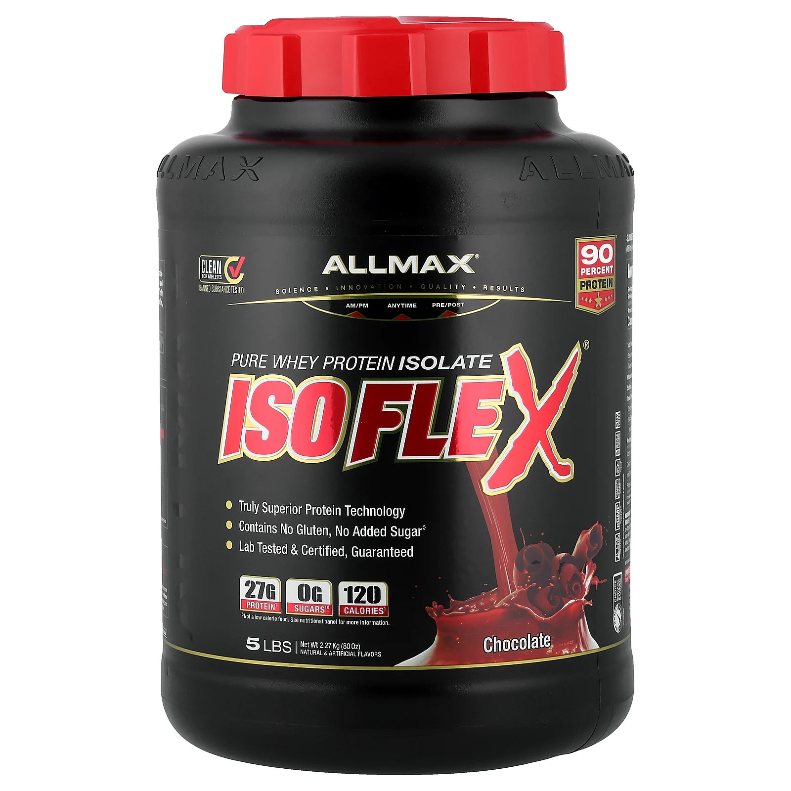 ISOFLEX Pure Whey Protein Isolate Chocolate 5 lbs 227 kg 28390₽
