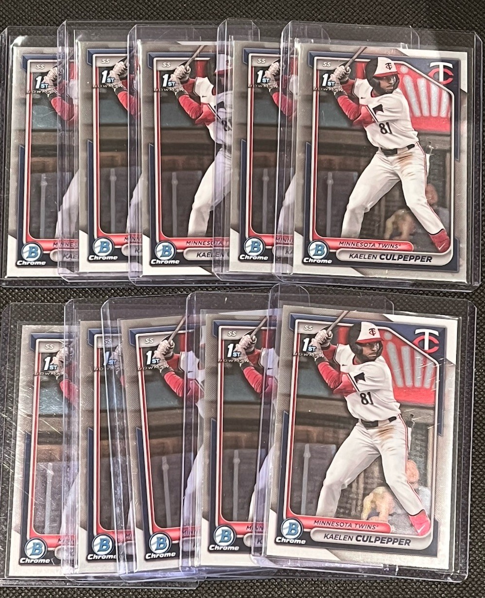 2024 1st Bowman Chrome KAELEN CULPEPPER - Minnesota Twins (10X)