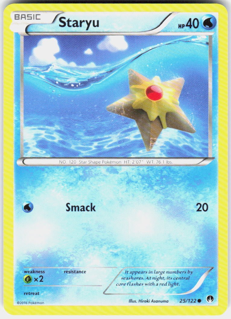 Staryu 25/122 Common BREAKpoint Pokemon Near Mint