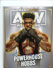 Powerhouse Hobbs AEW WWE Signed in person auto Autograph 8x10 Wrestling Photo