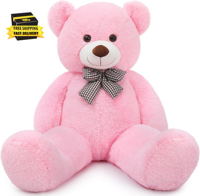 Giant Teddy Bear 4 Feet,Adorable and Cuddly Big Teddy Bear Stuffed Animal 47'', P