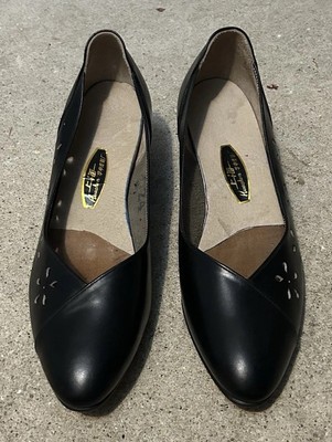 Vintage Women s Shanghai Huashen Leather Shoe Factory Size 24 Flower