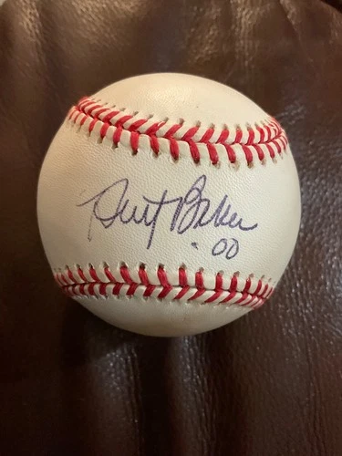 DODGERS GIANTS DUSTY BAKER SIGNED ONL BASEBALL  JSA CK 39642