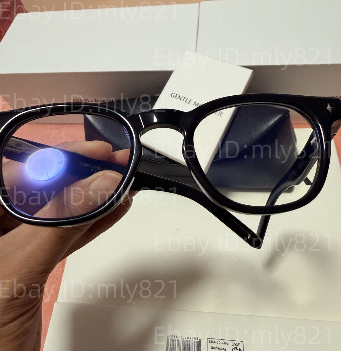 GentleMonster Unisex Sunglasses vonzo 01 Black Frame Clear Lenses