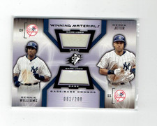2002 UPPER DECK SPx DUAL GAME-USED BASE DEREK JETER / BERNIE WILLIAMS SER#81/200
