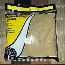 Woodland Scenics Blended Turf Earth T50 Fine Ground Cover 54.8 cu in NOS