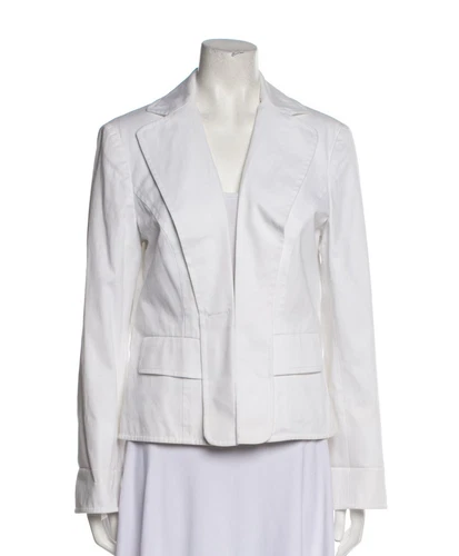 Blazer donna VALENTINO US12 IT48 fantasia bianca vintage