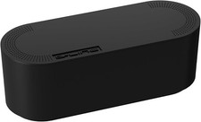 D-Line Cable Tidy Box, Hide Extension Blocks, Desk Cable Management, Organise TV