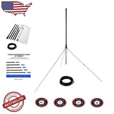 Professional FM Transmitter Antenna 1/4 Wave GP 3dB Gain Waterproof TNC/BNC