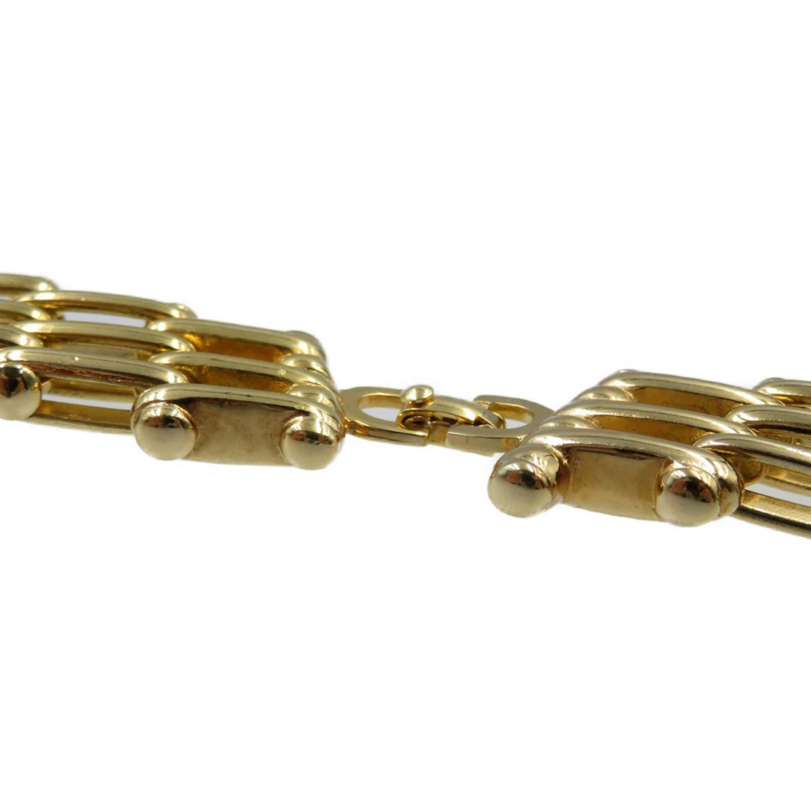 Collier Dior métal doré bijou authentique