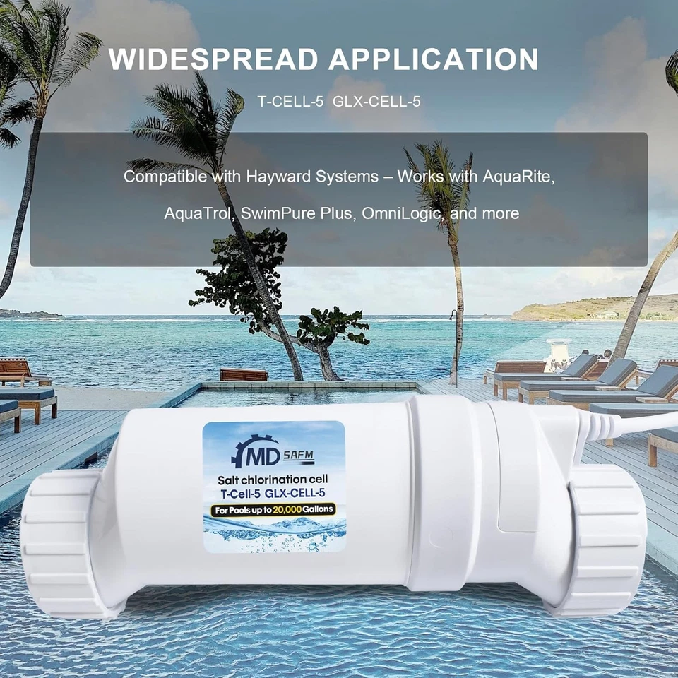 15K/20K/40K Gallens Turbo Cell Salt Chlorinator Pool For Hayward T-Cell-3/5/9/15 - Image 2 of 4