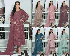 Bollywood Heavy Faux Georgette Indian Ethnic Classic Top Bottom Dupatta 12-RD-Z