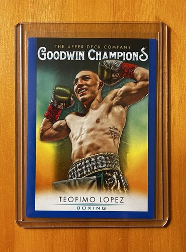 TEOFIMO LOPEZ  ✨ROOKIE✨ CARD!!! “BLUE BOARDER” PARALLEL UPPER DECK/GC